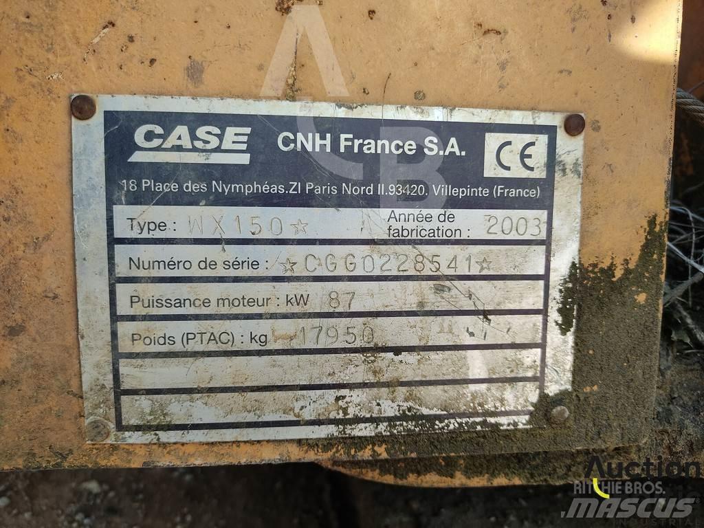 CASE WX 150 Lastik tekerli ekskavatörler