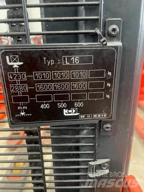 Linde L16 Yaya kumandali istif makinasi