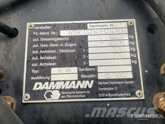Dammann DT 5000 Kendinden tahrikli pülverizatörler