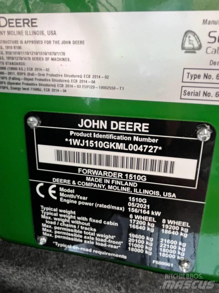 John Deere 1510 G Tomruk yükleyici traktörler