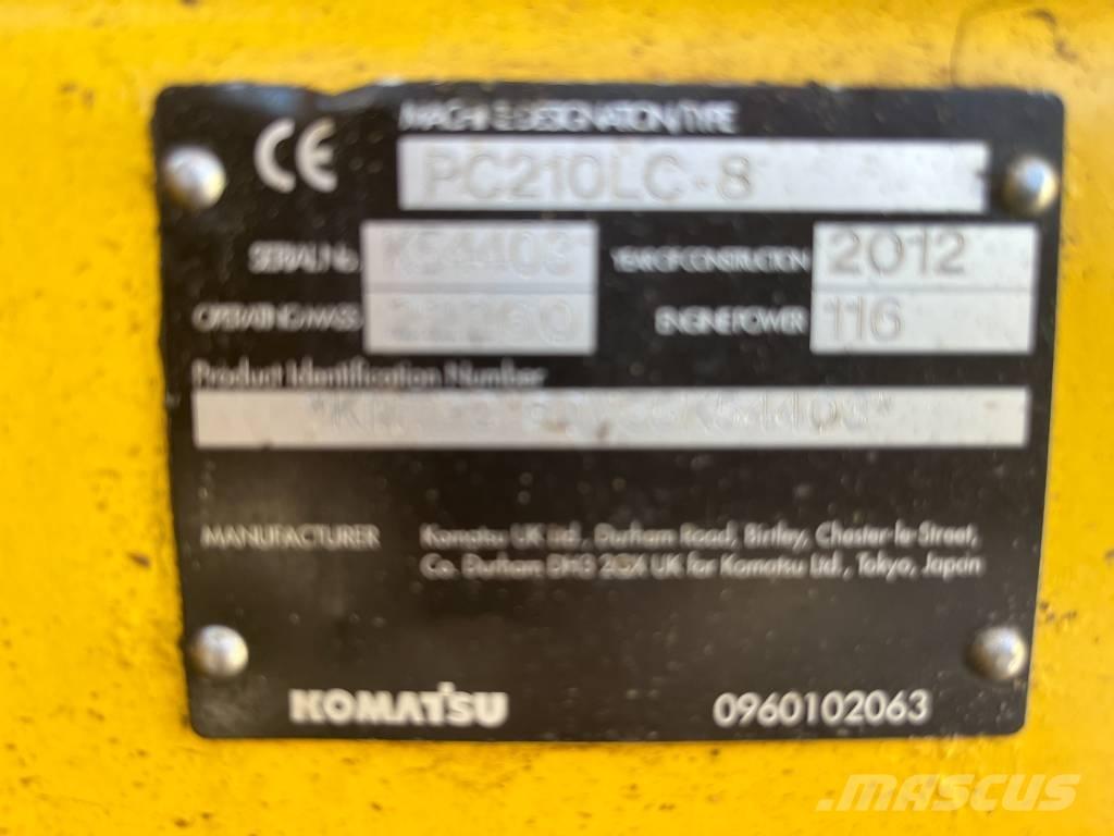 Komatsu PC 210 LC-8 Paletli ekskavatörler