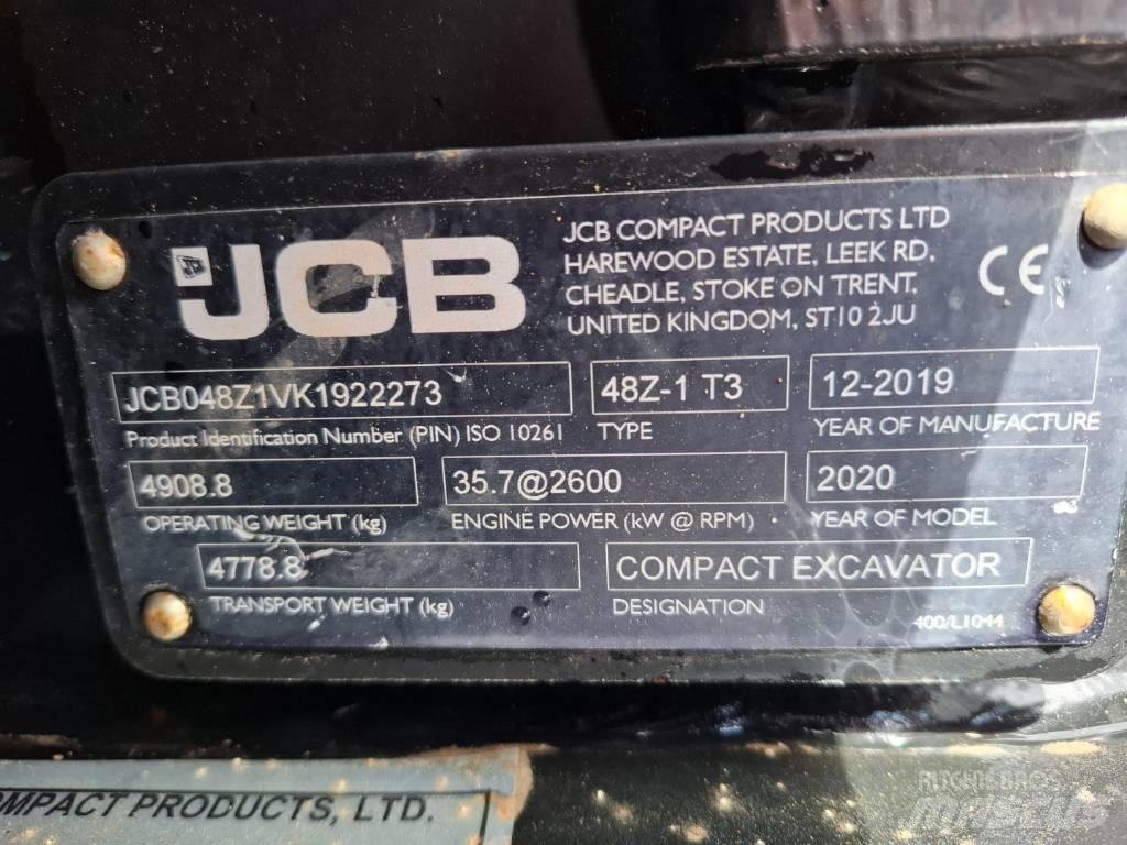 JCB 48 Z-1 Mini ekskavatörler, 7 tona dek