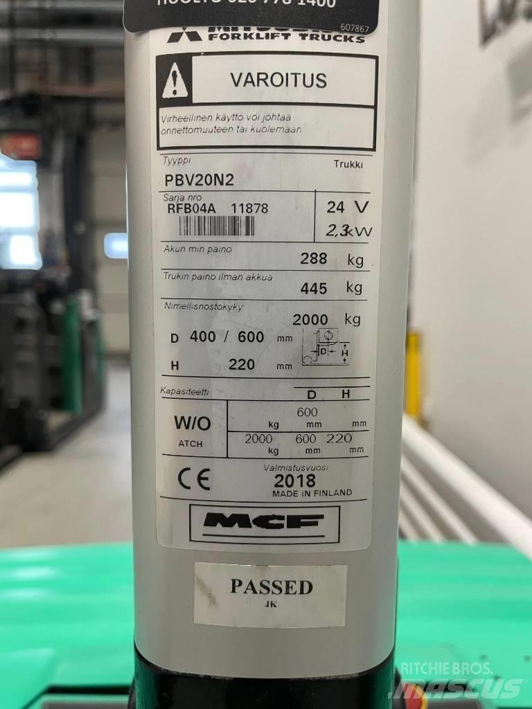 Mitsubishi PBV 20 N2 Düsük seviye platformu