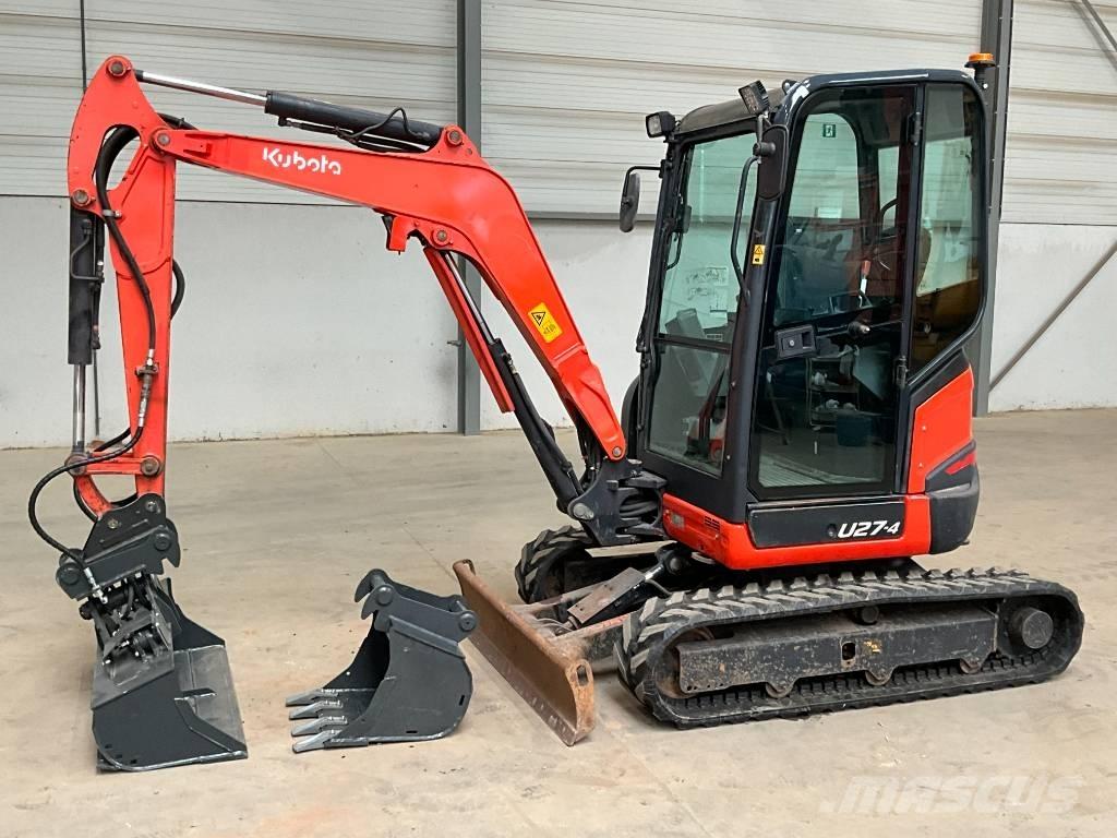 Kubota U 27-4 Mini ekskavatörler, 7 tona dek