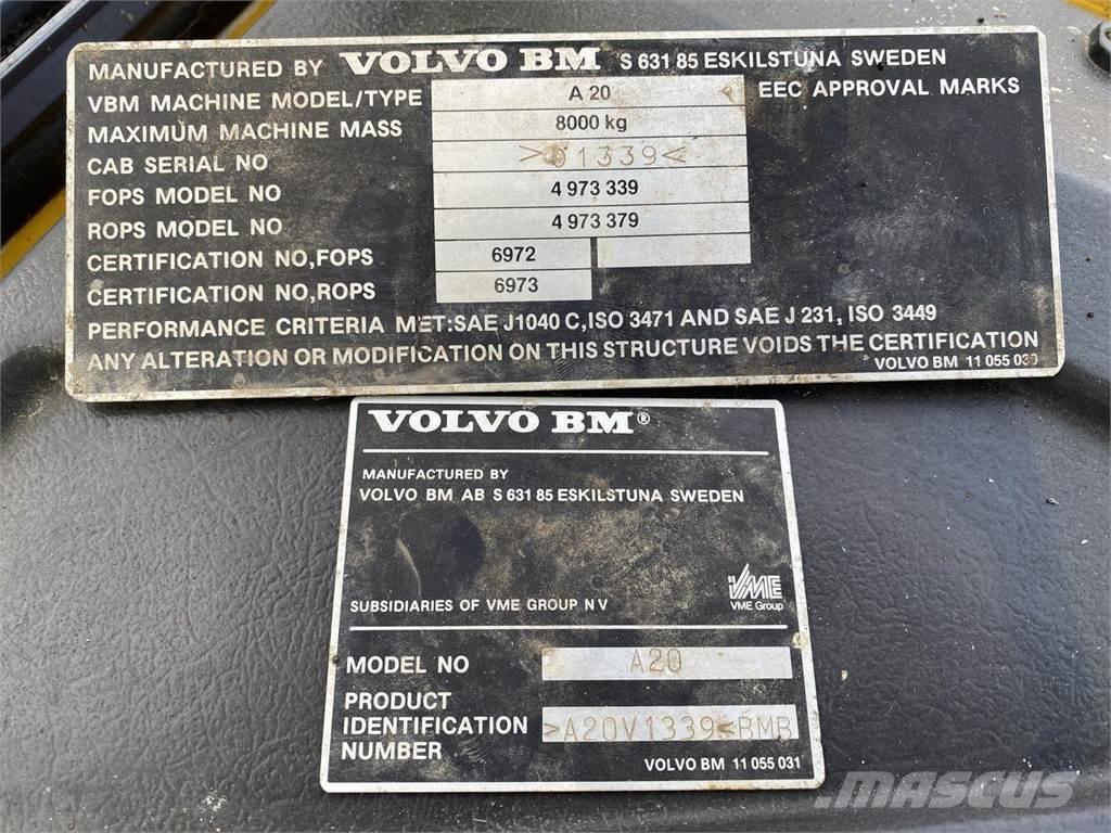 Volvo A20 Belden kirma kamyonlar