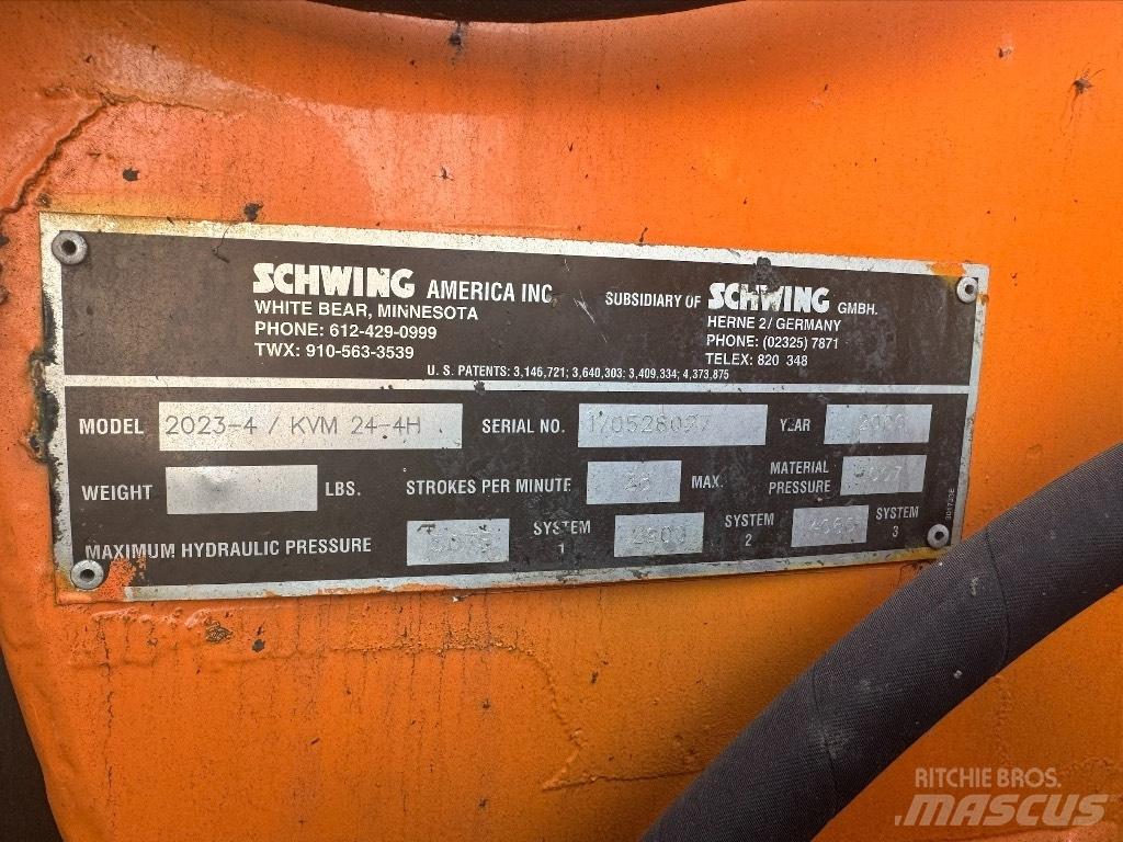 Schwing KVM 24-4H Beton pompaları