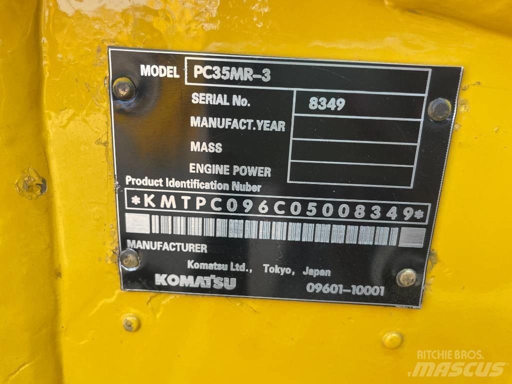 Komatsu PC 35 Mini ekskavatörler, 7 tona dek