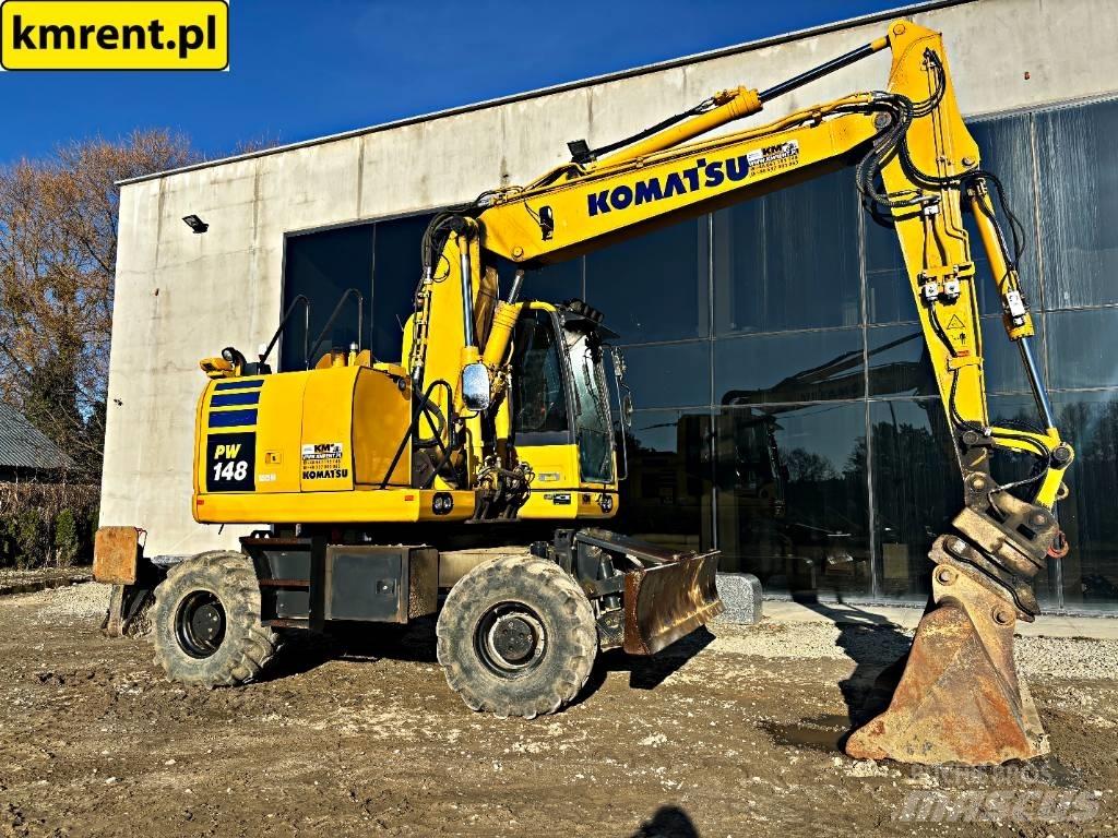 Komatsu PW 148 Lastik tekerli ekskavatörler