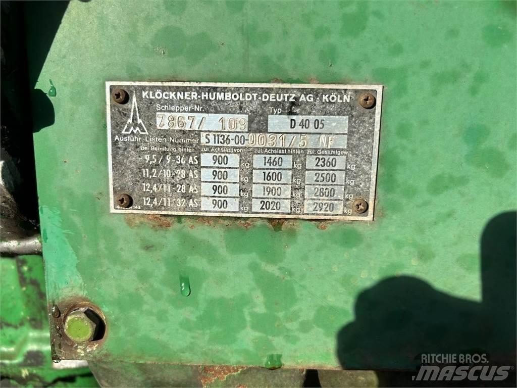 Deutz D 4005 Traktörler