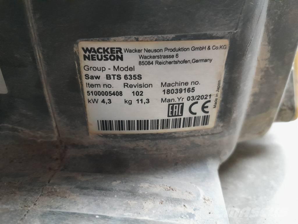 Wacker Neuson BFS635 Kaya ve Beton Testereleri