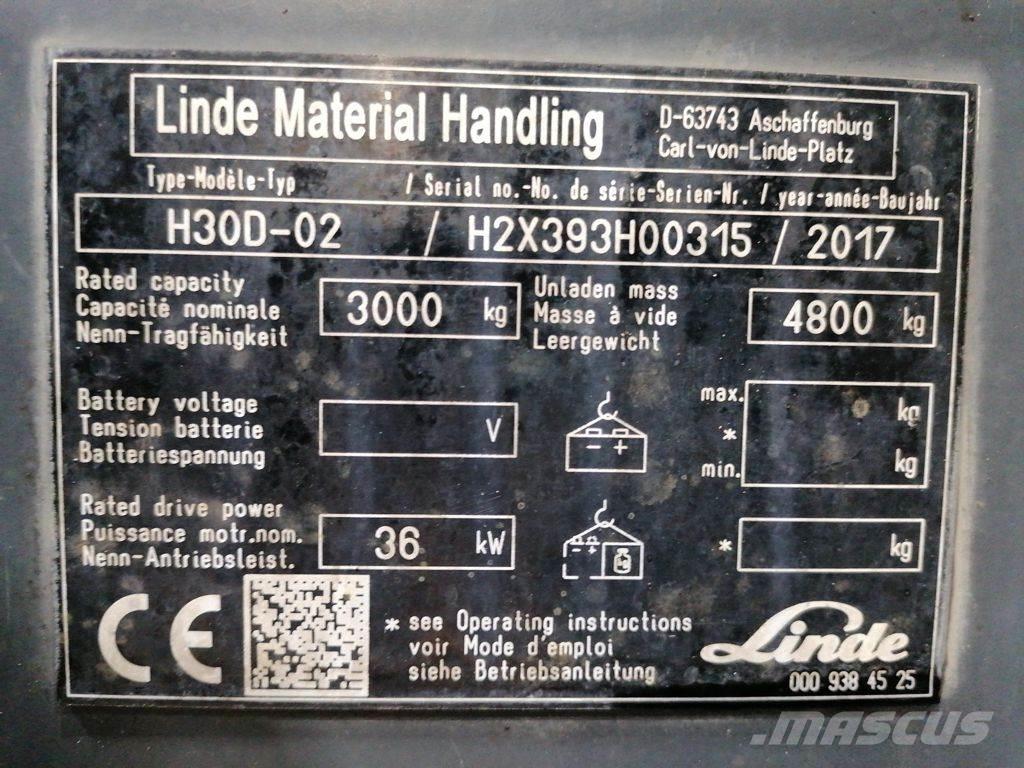 Linde H30D-02 Dizel forkliftler