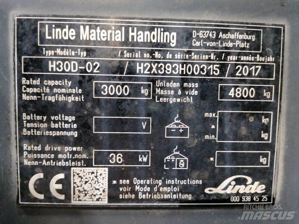 Linde H30D-02 Dizel forkliftler