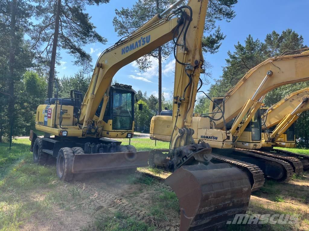 Komatsu PW 160-7 Lastik tekerli ekskavatörler