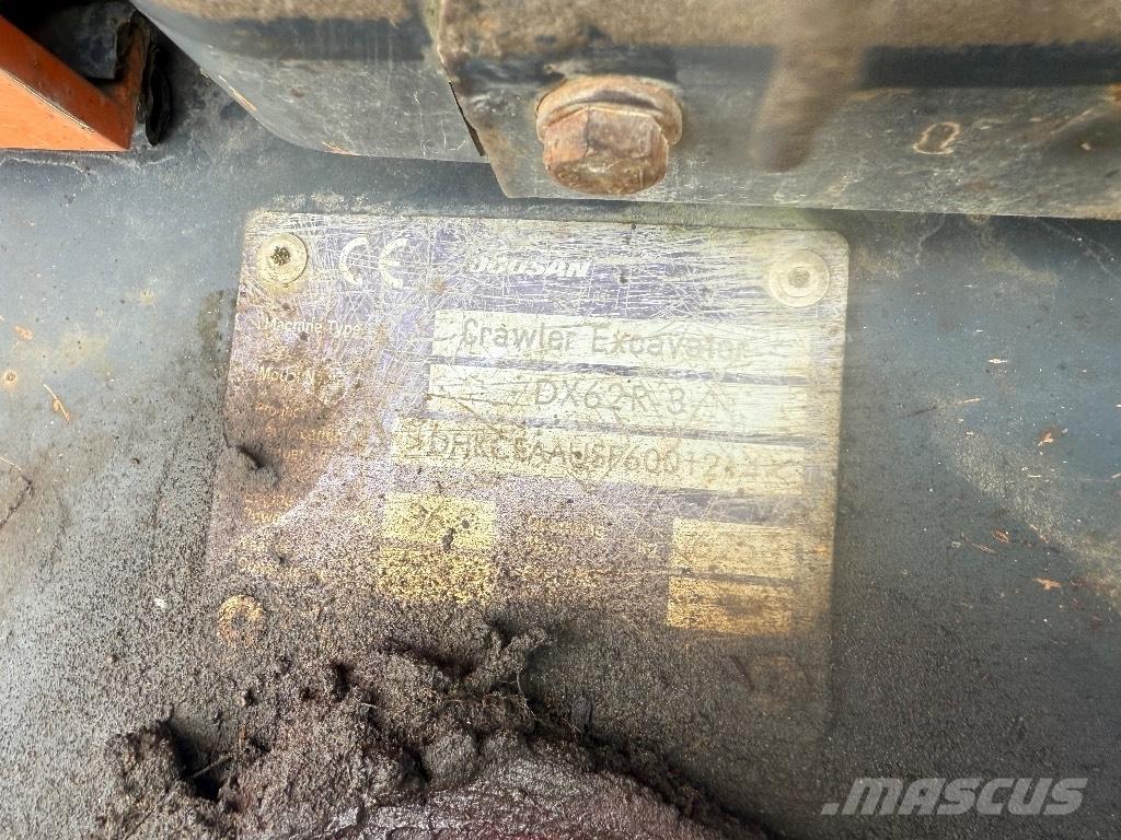 Doosan DX 62 R-3 Mini ekskavatörler, 7 tona dek