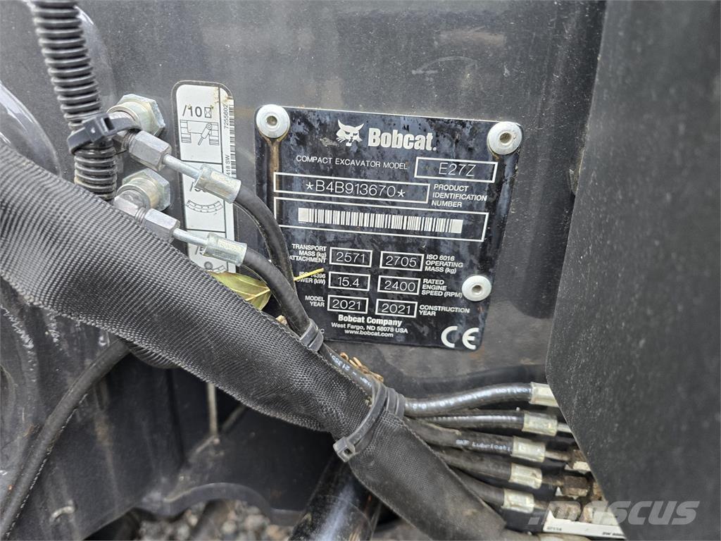 Bobcat E27z Mini ekskavatörler, 7 tona dek