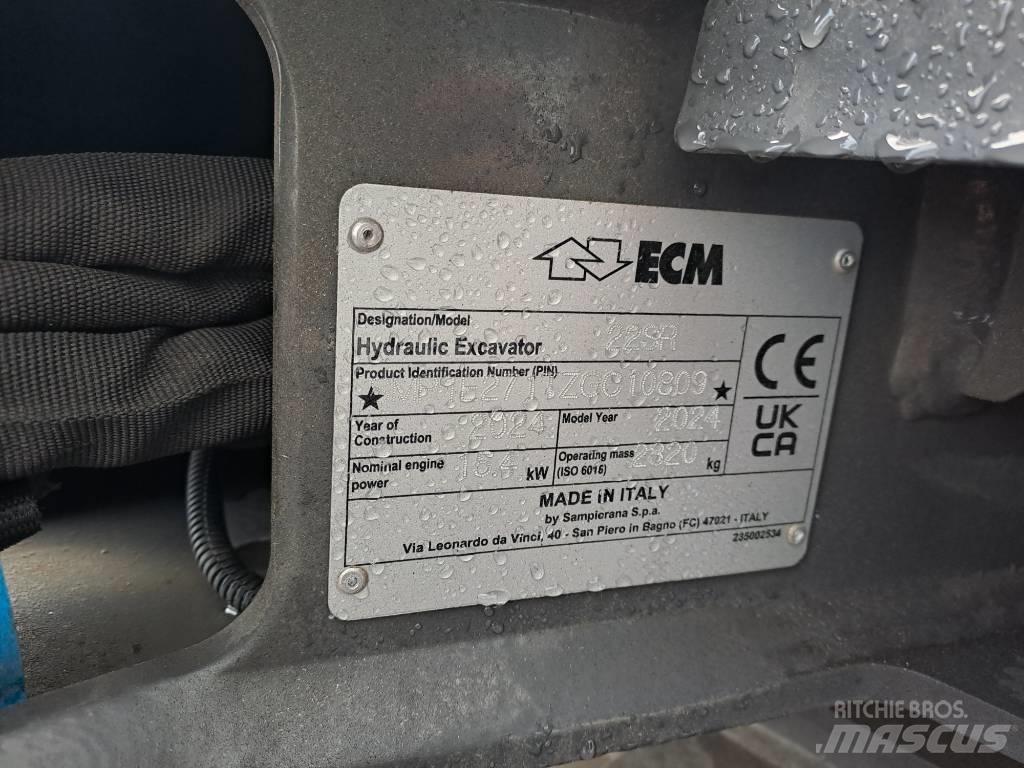 ECM 22 SR Mini ekskavatörler, 7 tona dek