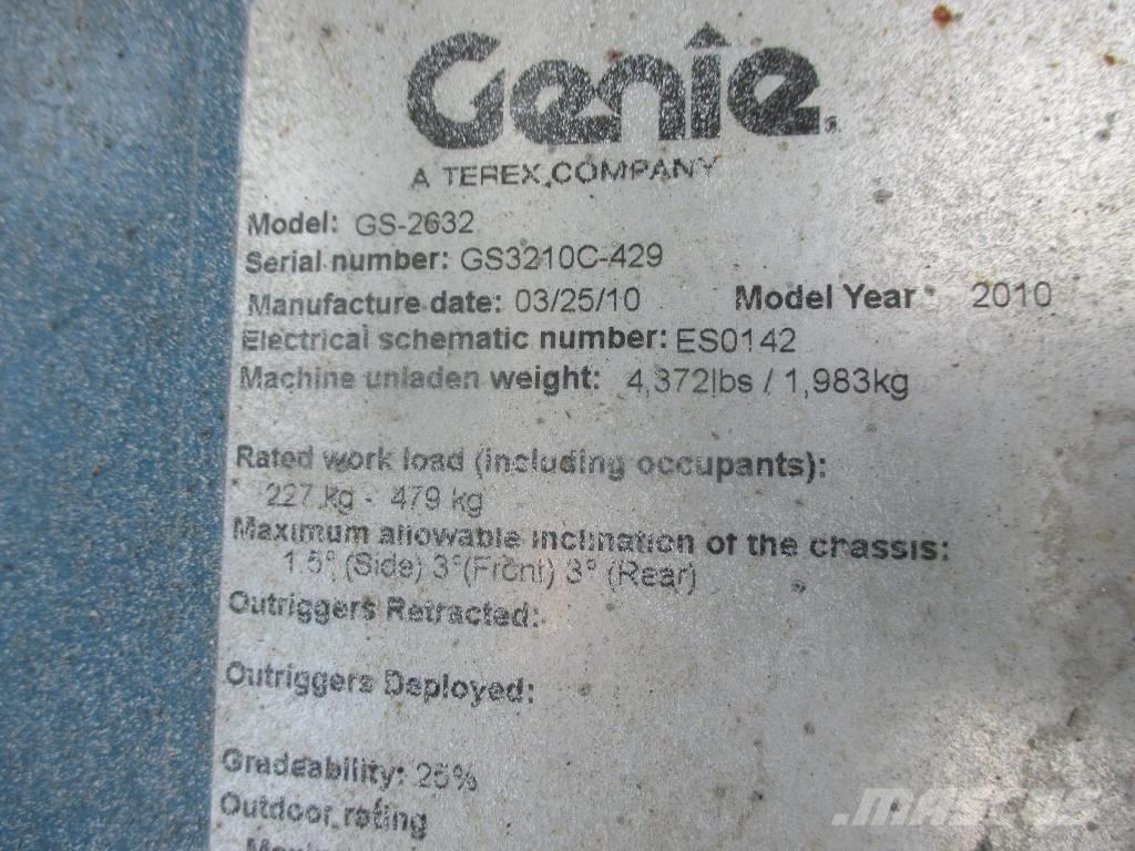 Genie GS 2632 Makasli platformlar