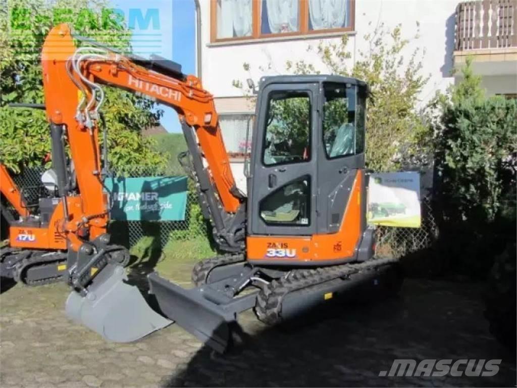 Hitachi zx 33 u-6 Lastik tekerli ekskavatörler