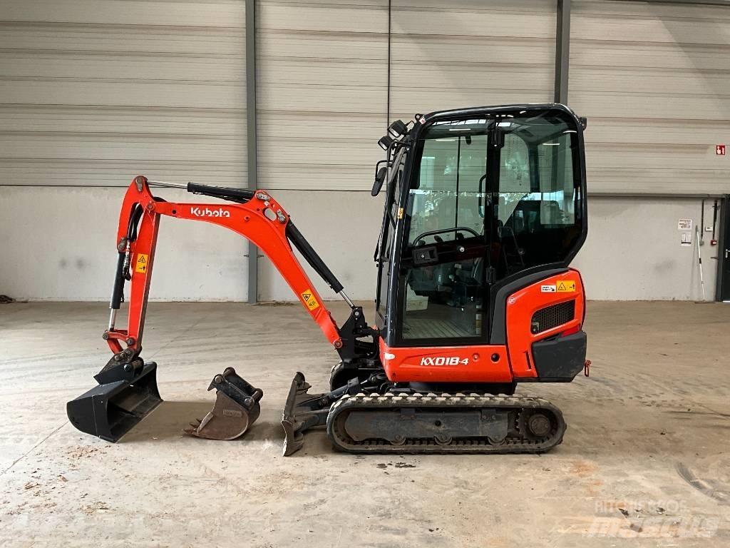 Kubota KX 018-4 Mini ekskavatörler, 7 tona dek