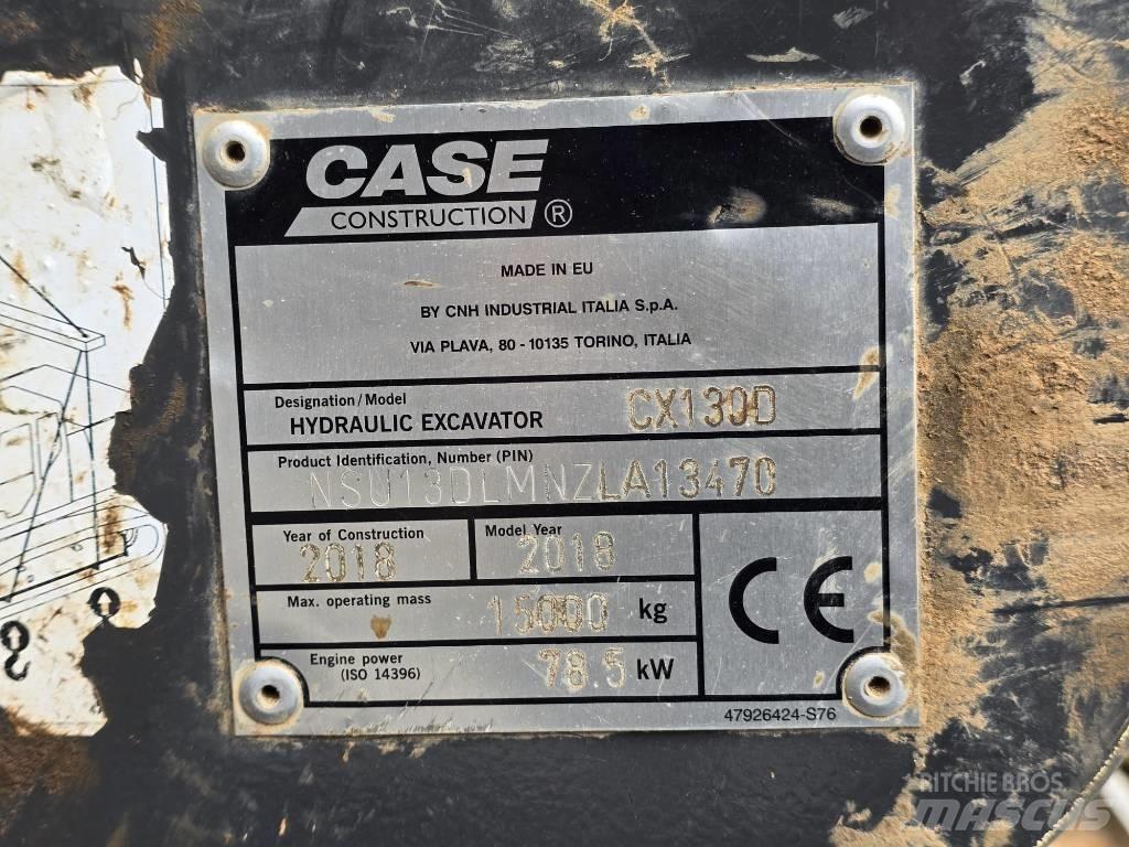 Case CX130 D Paletli ekskavatörler
