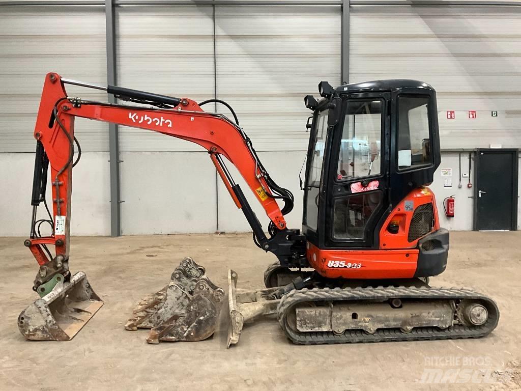 Kubota U 35-3 A 3 Mini ekskavatörler, 7 tona dek
