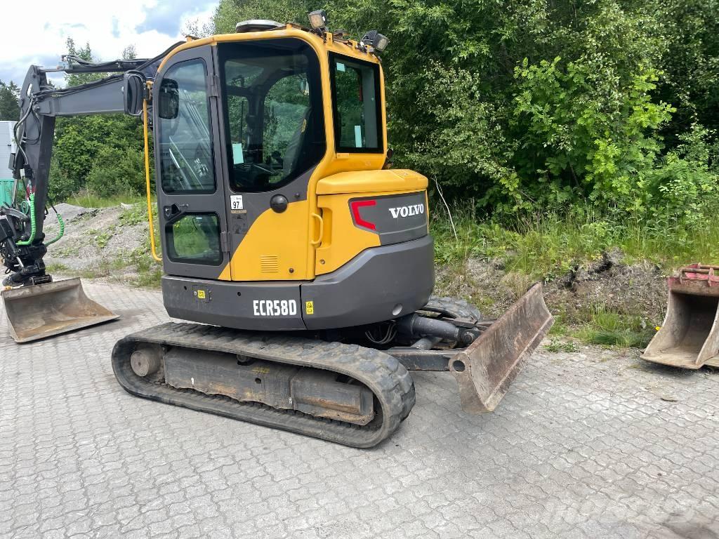 Volvo ECR58D Mini ekskavatörler, 7 tona dek