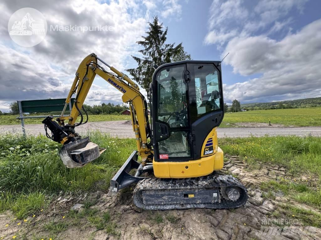 Komatsu PC 26 MR Mini ekskavatörler, 7 tona dek
