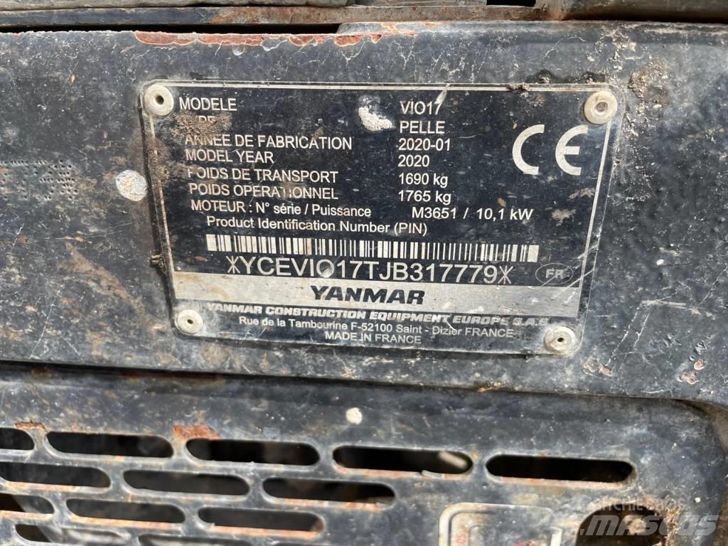 Yanmar Vio 17 U Mini ekskavatörler, 7 tona dek
