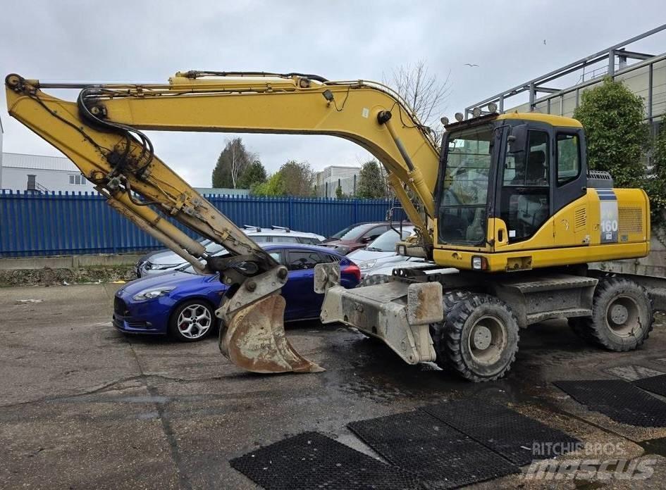Komatsu PW 160-7 Lastik tekerli ekskavatörler