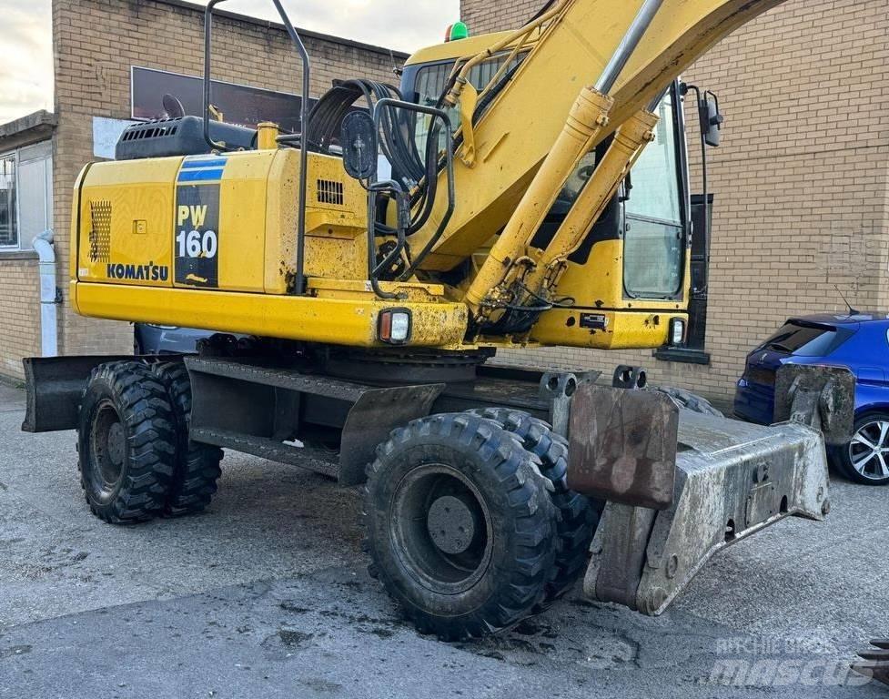 Komatsu PW 160-7 Lastik tekerli ekskavatörler