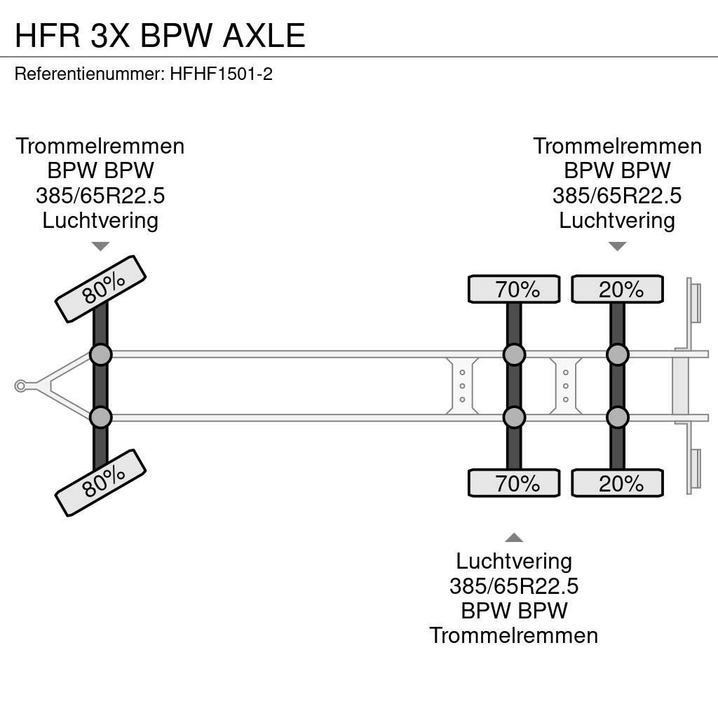 HFR 3X BPW AXLE Flatbed römorklar