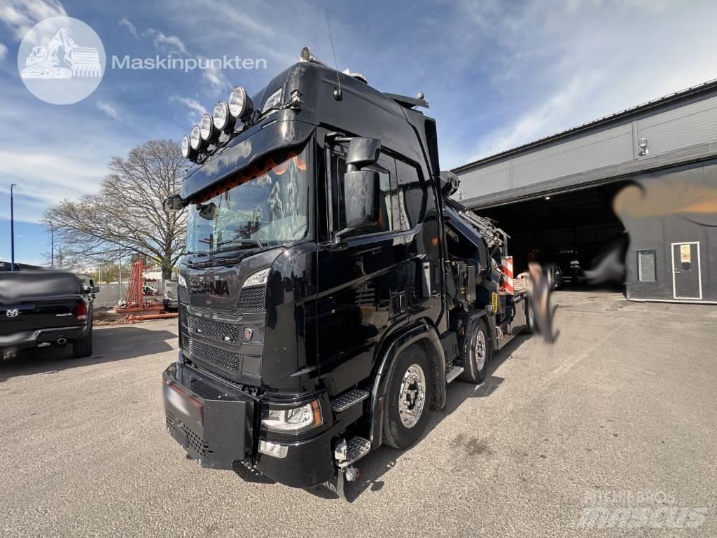 Scania R 500 Araç üzeri vinçler