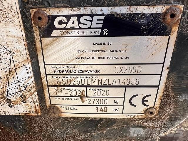 CASE CX 250 D Paletli ekskavatörler