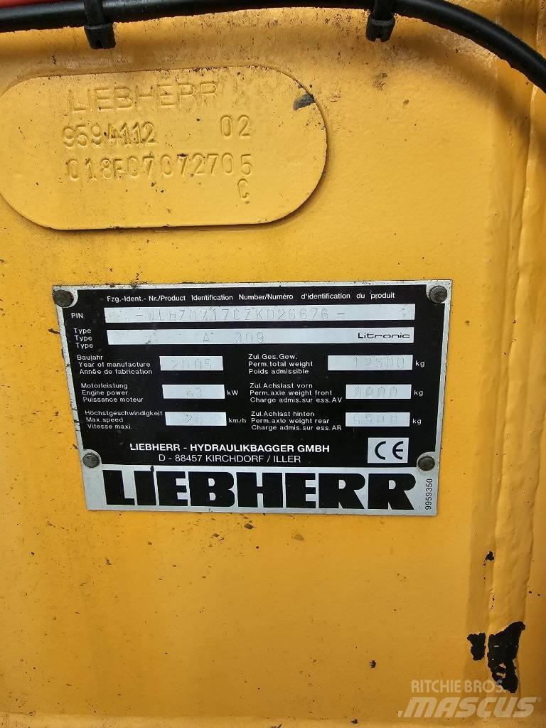 Liebherr A 309 Lastik tekerli ekskavatörler