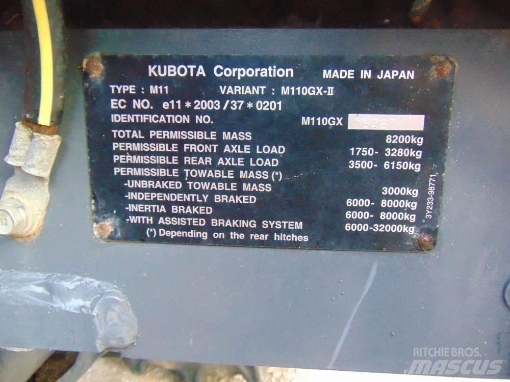 Kubota M 110 GX Traktörler