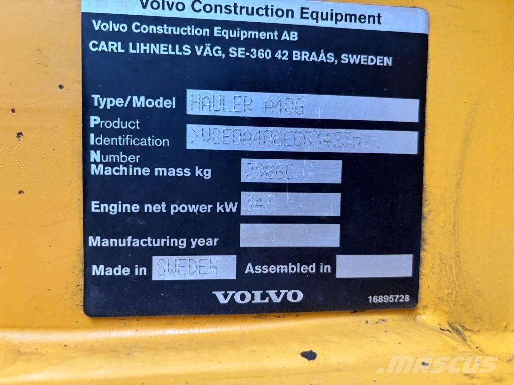 Volvo A 40 G Belden kirma kaya kamyonu