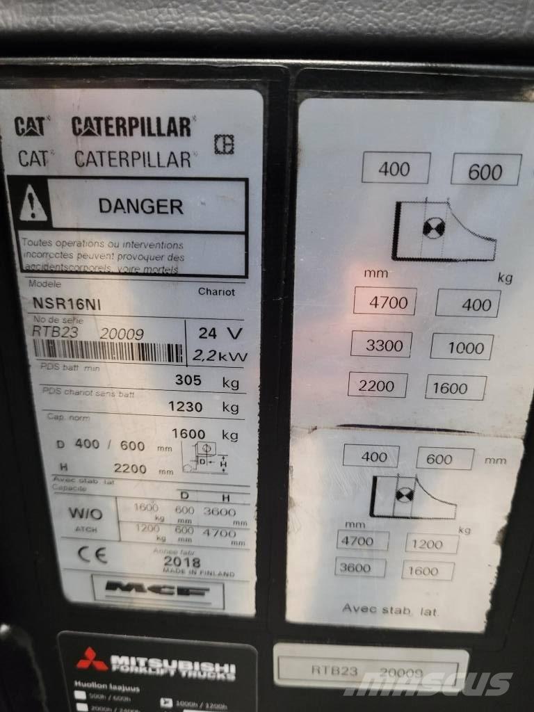 CAT NSR 16NI Akülü depo ekipmanları