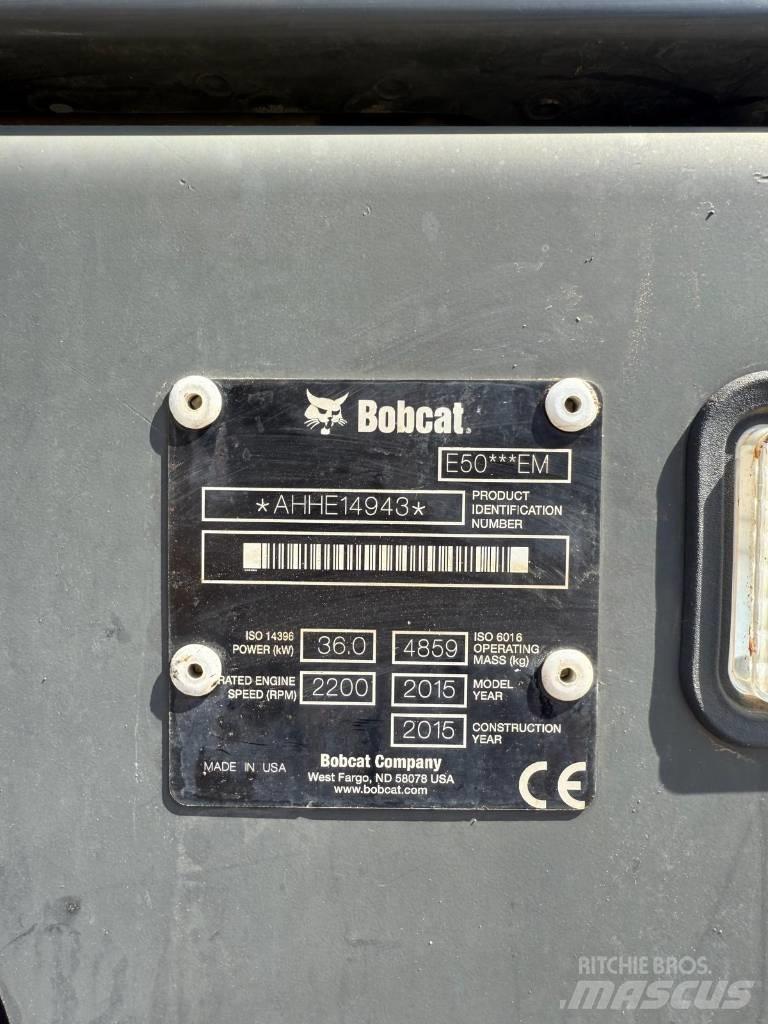 Bobcat E 50 EM Mini ekskavatörler, 7 tona dek