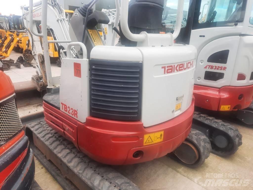 Takeuchi TB23R Mini ekskavatörler, 7 tona dek