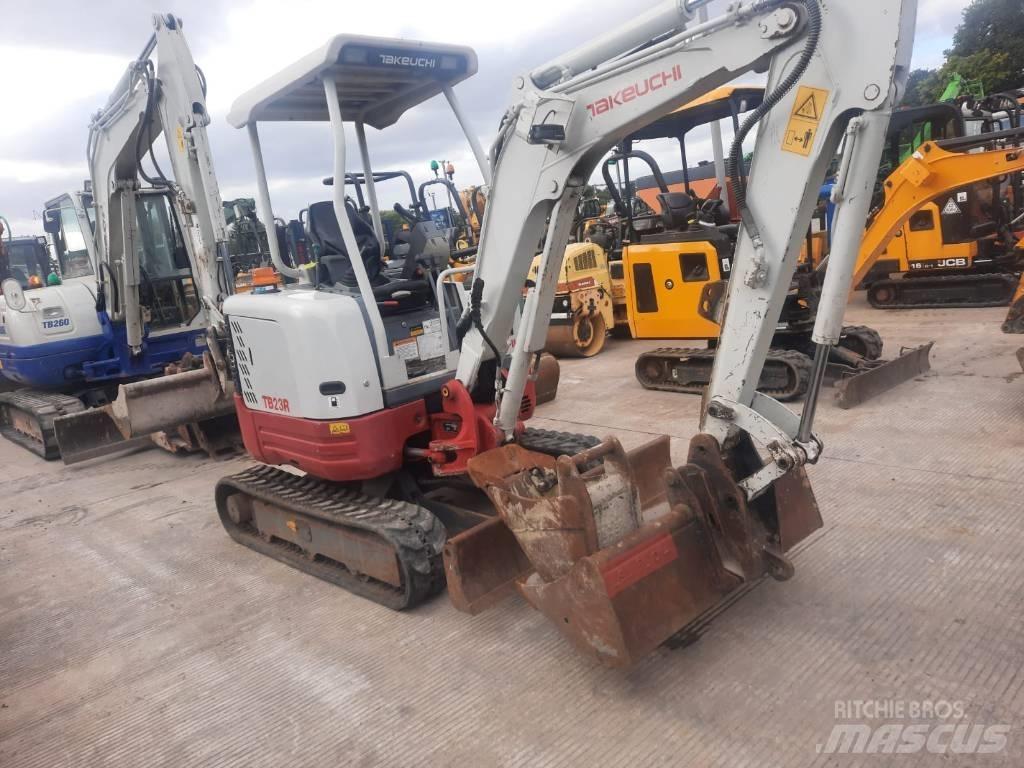 Takeuchi TB23R Mini ekskavatörler, 7 tona dek