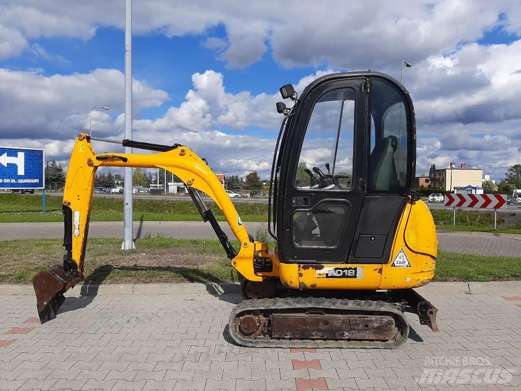 JCB 8018 Mini ekskavatörler, 7 tona dek