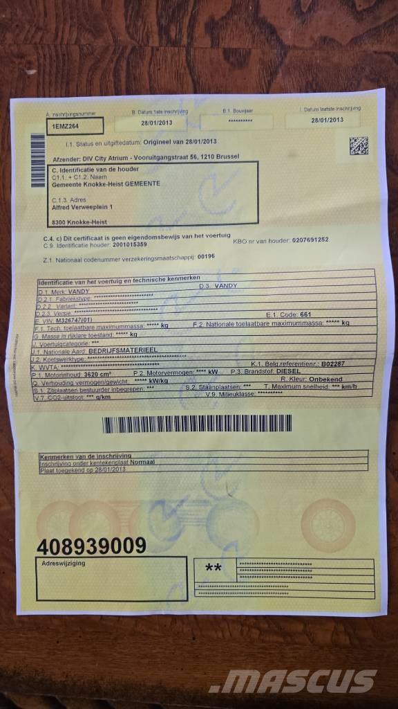  CSF VANDY VANDY 7 Mobil çim biçme makineleri