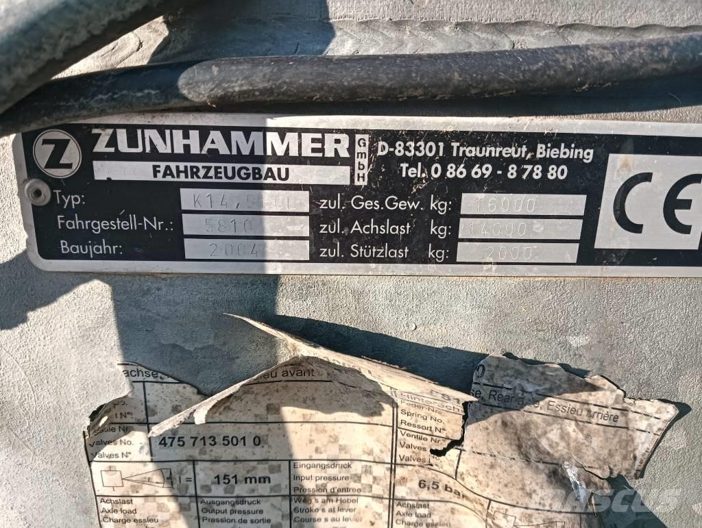 Zunhammer K 14 55PUL Gübre dagitma tankerleri