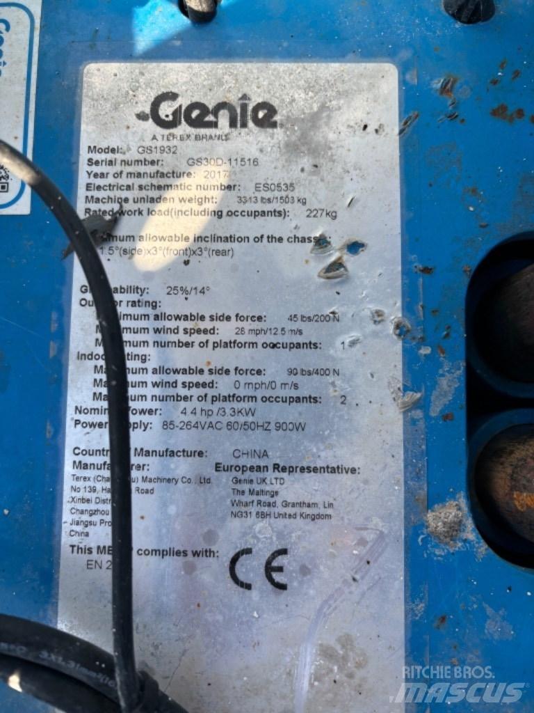 Genie GS 1932 Makasli platformlar