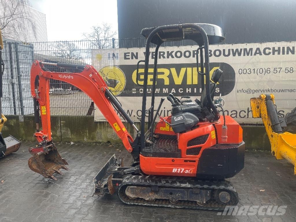 Kubota U17-3 hybride Mini ekskavatörler, 7 tona dek