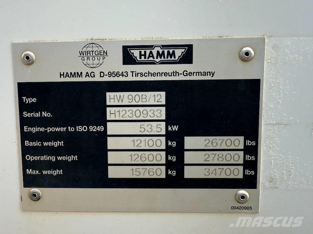 Hamm HW 90-12 Çift tamburlu silindirler