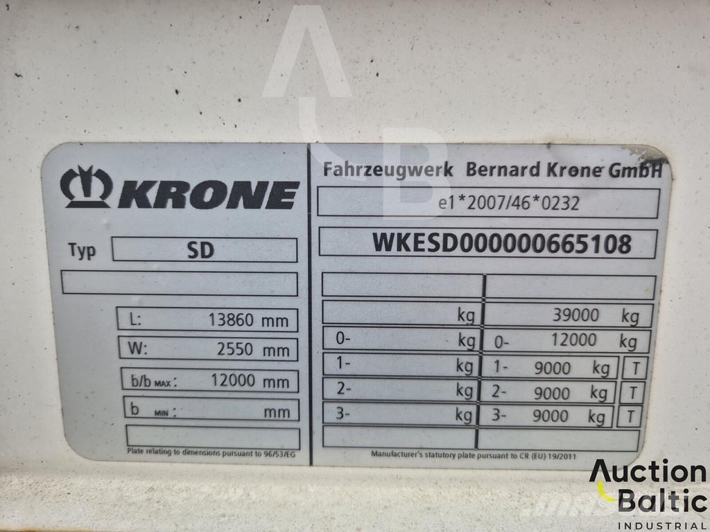 Krone SD Perdeli yari çekiciler