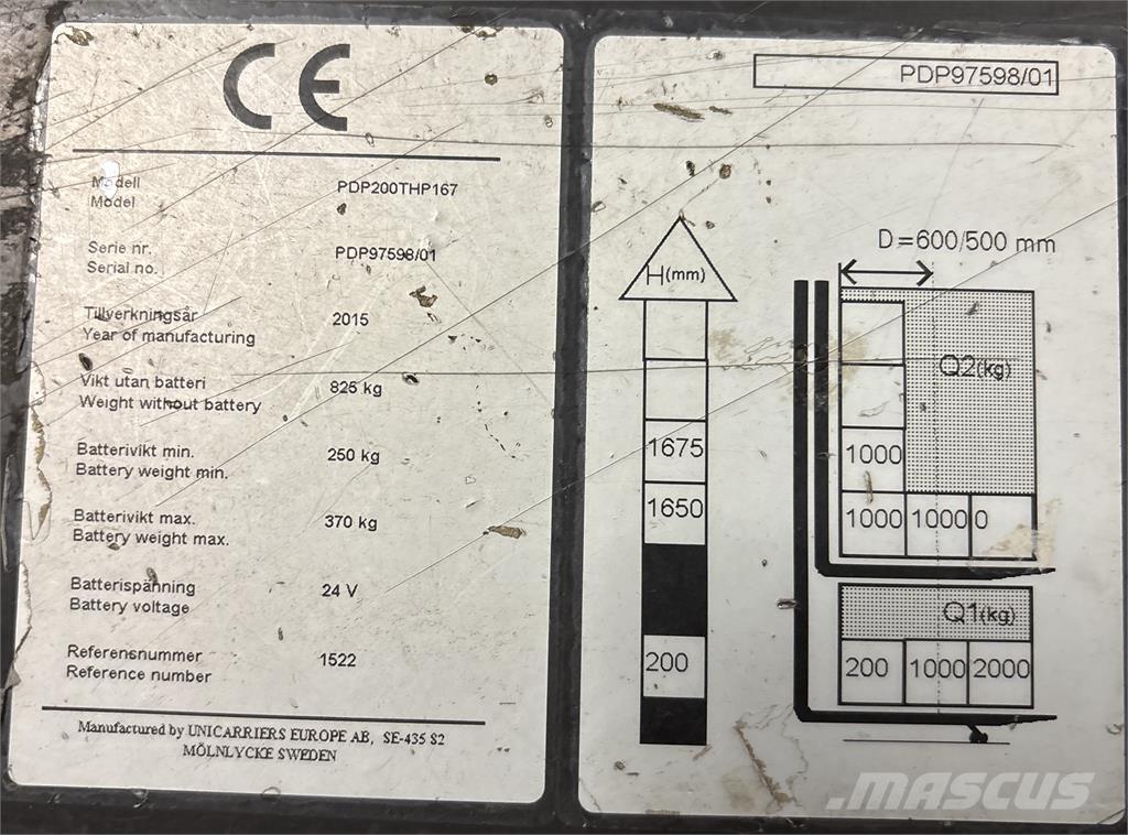 Atlet PDP200 Akülü depo ekipmanları
