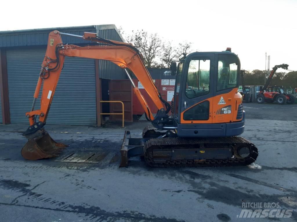 Doosan DX 63-3 Paletli ekskavatörler