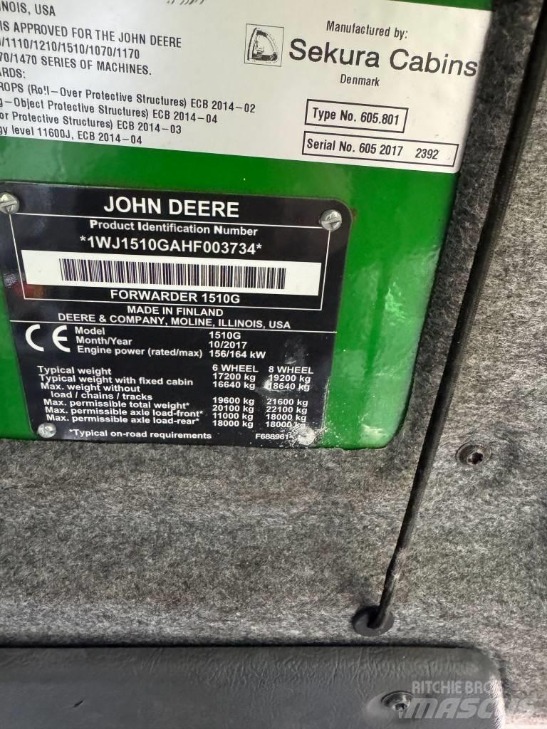 John Deere 1510G Tomruk yükleyici traktörler